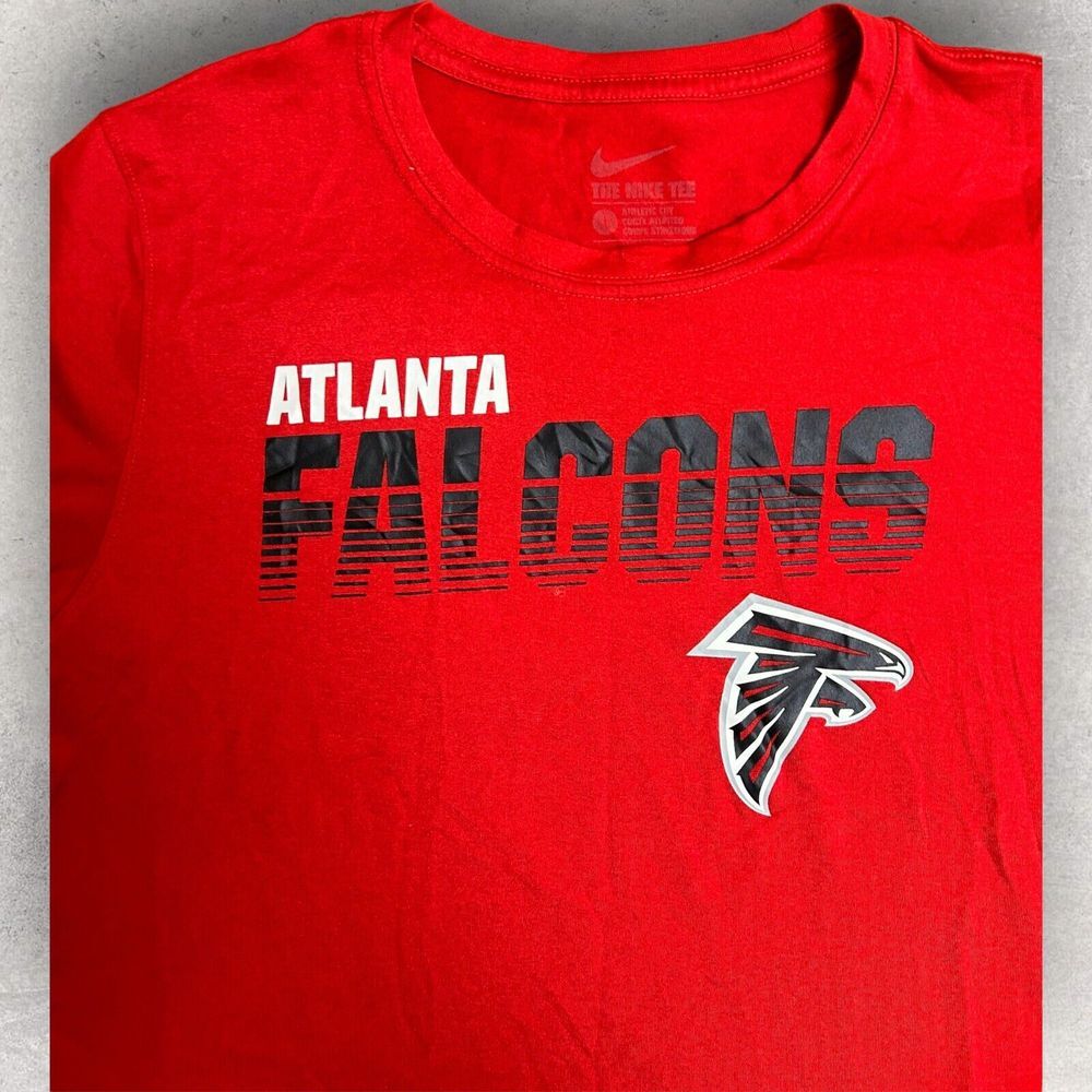 Atlanta Falcons Nike‎ T-shirt Size Medium Women's Dri Fit NFL Team Apparel Red